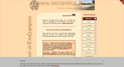 Desktop Screenshot of locriantica.it